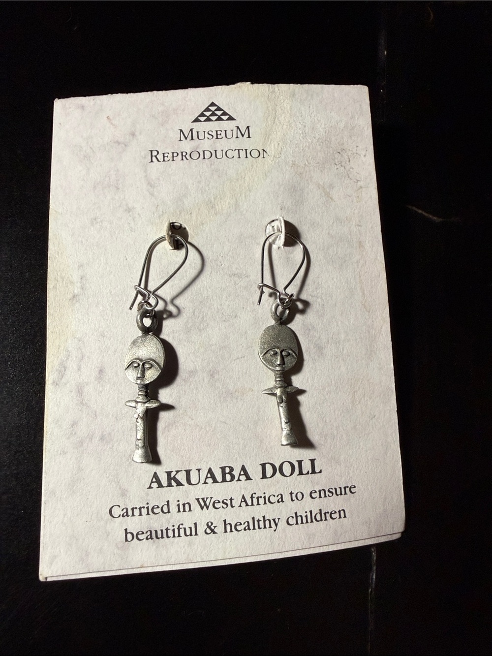 West African Akuaba Fertility Doll Earrings